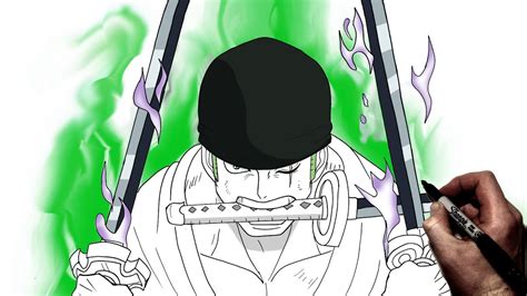 How To Draw Zoro (Ep 1017) | Step By Step | One Piece - YouTube