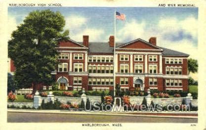 Marlboro High School - Marlborough, Massachusetts MA Postcard Marlboro ...