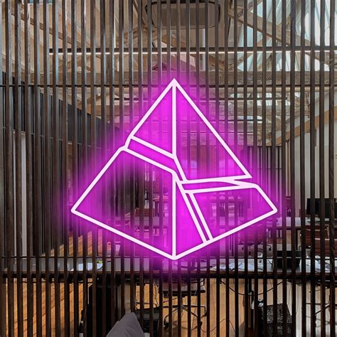 Pyramid Neon Sign - Fully Customizeable | myNeon