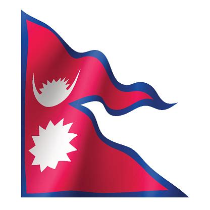 Nepal Flag Vector Flat Style Stock Illustration - Download Image Now - iStock