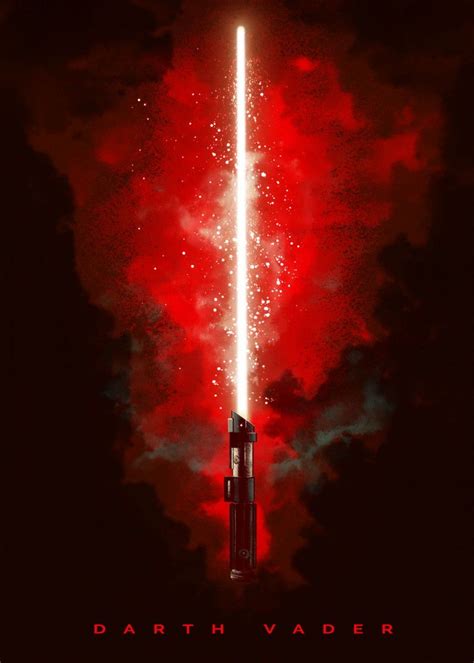 Official Star Wars Character Lightsabers Darth Vader #Displate artwork by artist "Star War ...