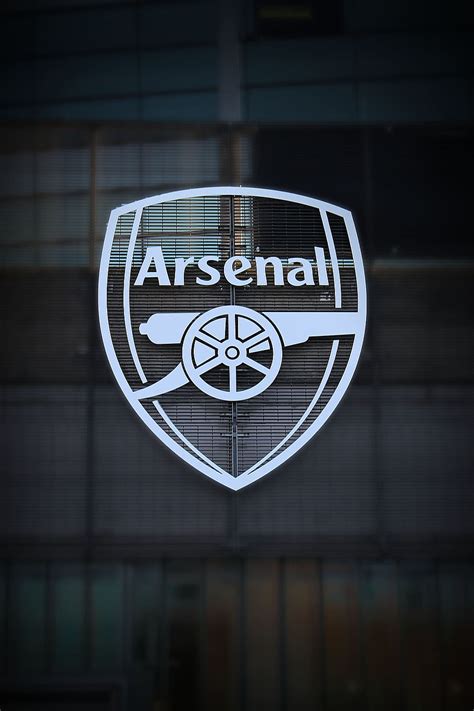 HD wallpaper: Arsenal The Gunners logo, background, the inscription ...