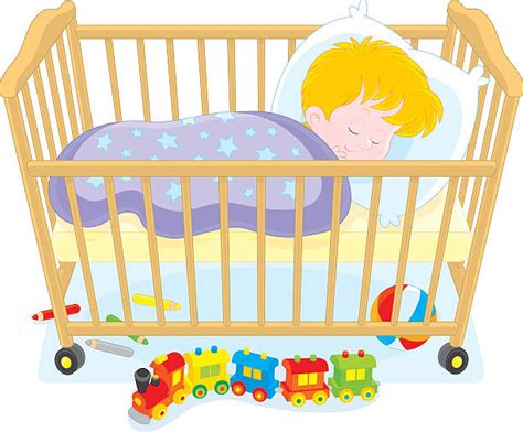 Baby Sleeping In Cot Illustrations, Royalty-Free Vector Graphics & Clip ...