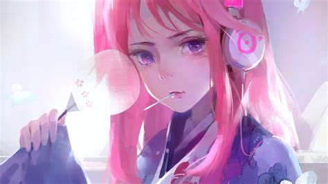 Cute Anime Girl Pink Art 4k, HD Anime, 4k Wallpapers, Images, Backgrounds, Photos and Pictures