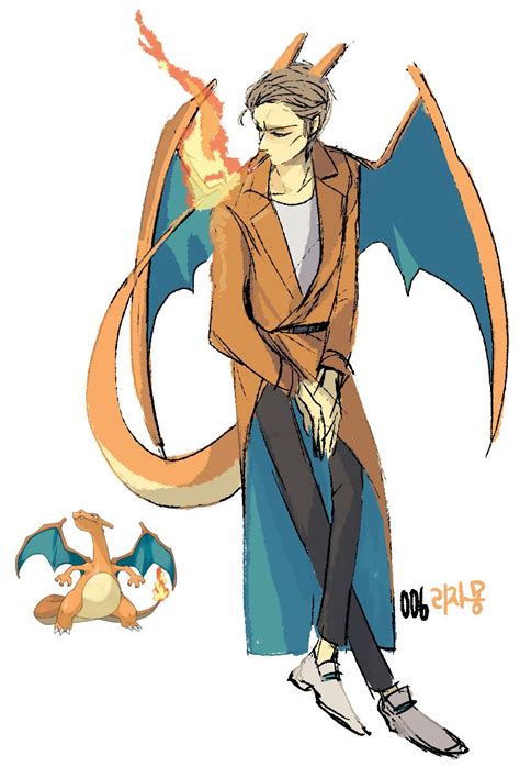 My doodle box — Charmander-Charmeleon-Charizard Humanized ver ...