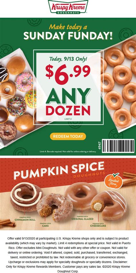 $7 dozen doughnuts today at Krispy Kreme #krispykreme | The Coupons App®