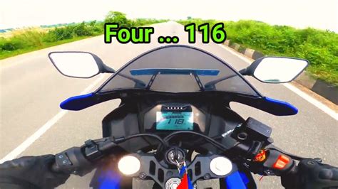 Yamaha R15 v4 top speed 😱😱 #topspeed - YouTube