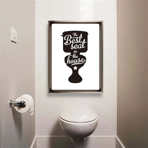 Toilet Note Life Quotes Posteramp Prints Modern Canvas Painting ...