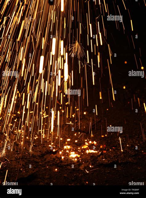 Welding Sparks Background Stock Photo - Alamy