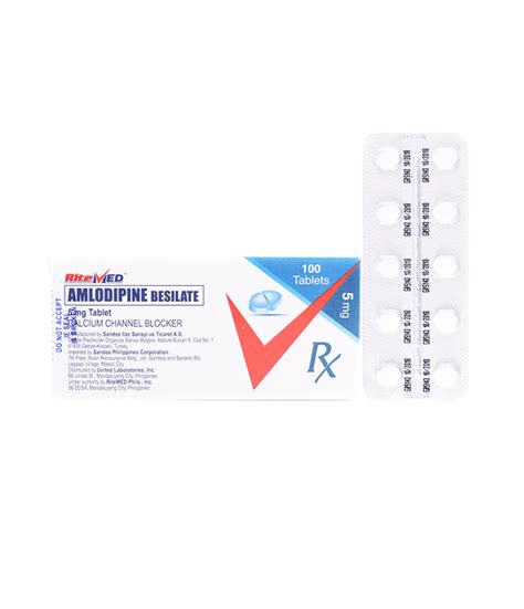 Amlodipine 5mg Tablet - Ritemed - Rose Pharmacy Medicine Delivery