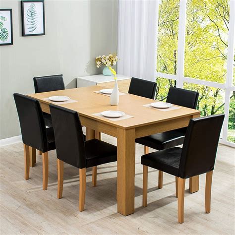 7-Piece Dining Room Set 6-Seater Dining Table Set – daal's home