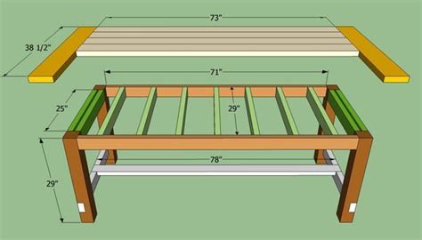 DIY Farmhouse Table Plans | HowToSpecialist - How to Build, Step by ...