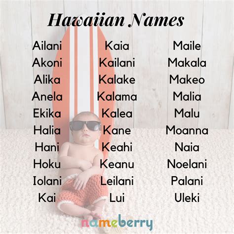 101 Hawaiian Baby Names | Baby girl names unique, Baby name list, Baby names