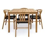 Neighbor The Dining Set - 4 Chairs - Teak | Outdoor Furniture | Huckberry