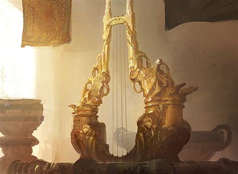 Siren Song Lyre MtG Art from Born of the Gods Set by James Paick - Art of Magic: the Gathering