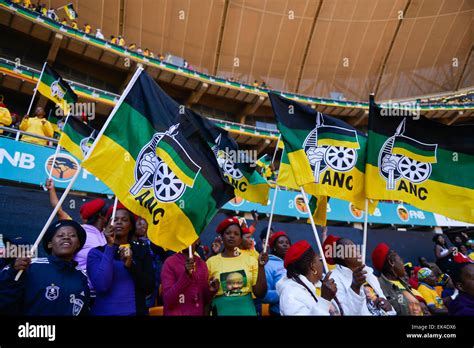 women holding anc flags ANC siyanqoba 2014 - The final rally that took ...