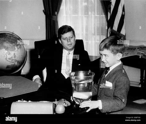 President Kennedy with Robert F. Kennedy, Jr. (RFK Jr.). President John ...