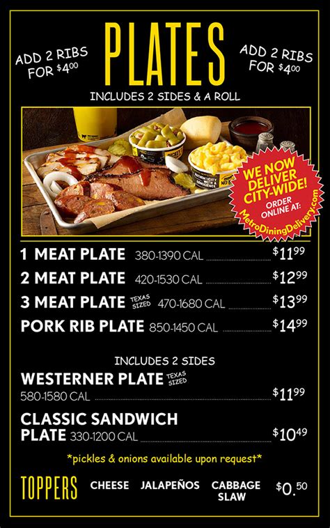 Dickey's Barbecue Pit Menu | Order Online | Delivery | Lincoln NE | South Lincoln | City-Wide ...