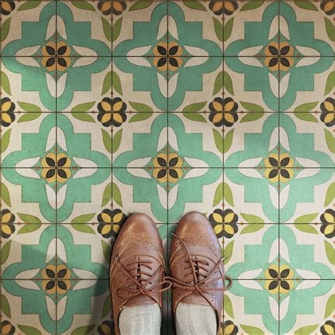 Vintage Style Linoleum Flooring Patterns