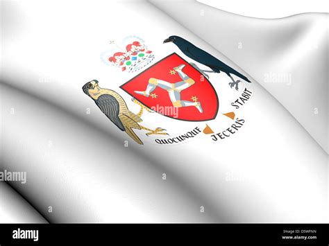 Isle of Man Coat of Arms. Close Up Stock Photo - Alamy