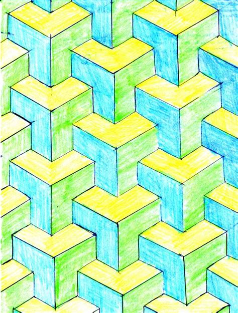 Interlocking Squares | Science as Art | Tessellation art, Tessellation ...