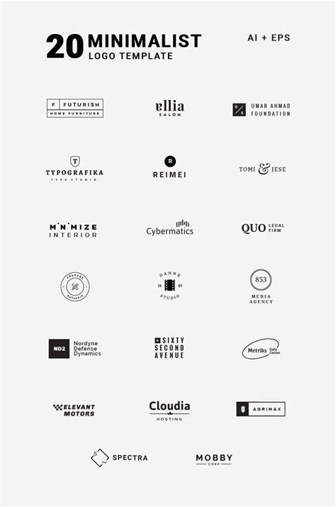 Check out this @Behance project: "20 Free Minimal Vector Logo Templates ...