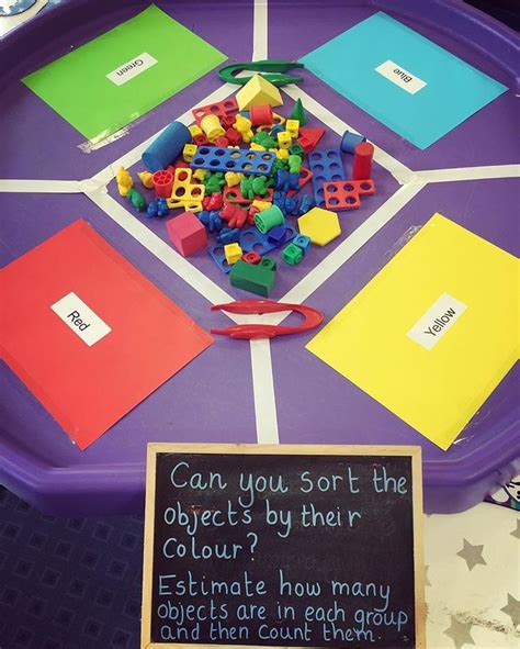 Early Years Ideas 🇬🇧 auf Instagram: „🌈 Maths sorting, estimating and counting activity ...