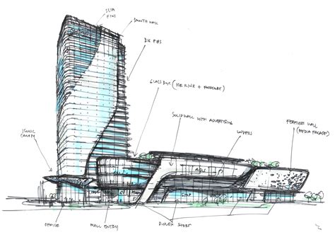 mixed use concept I randy carizo Office Building Architecture, Hotel Architecture, Futuristic ...