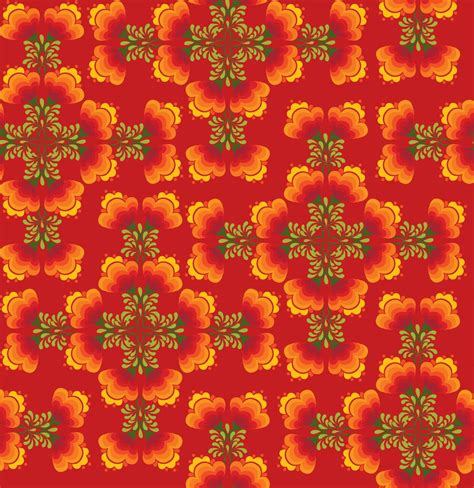 Floral seamless pattern. Ornamental flowers in russian style 527107 Vector Art at Vecteezy