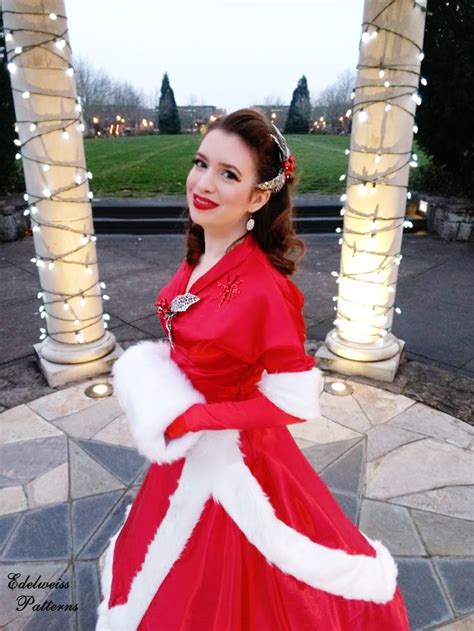 The “White Christmas” Red Ballgown Costume | Edelweiss Patterns Blog