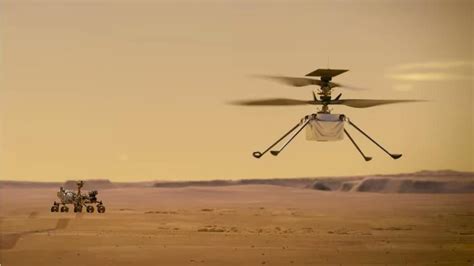 NASA's Ingenuity helicopter aces first test flight in Martian environment