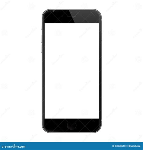 Realistic Iphone 6 Blank Screen Vector Design, Iphone 6 Developed by ...