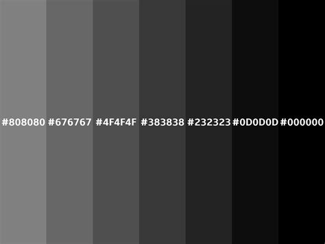 Gray Hex Color Codes Html