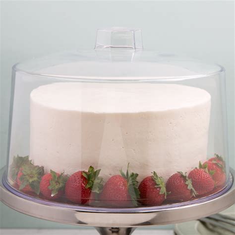 Tablecraft 421 12" Clear Plastic Cake Cover