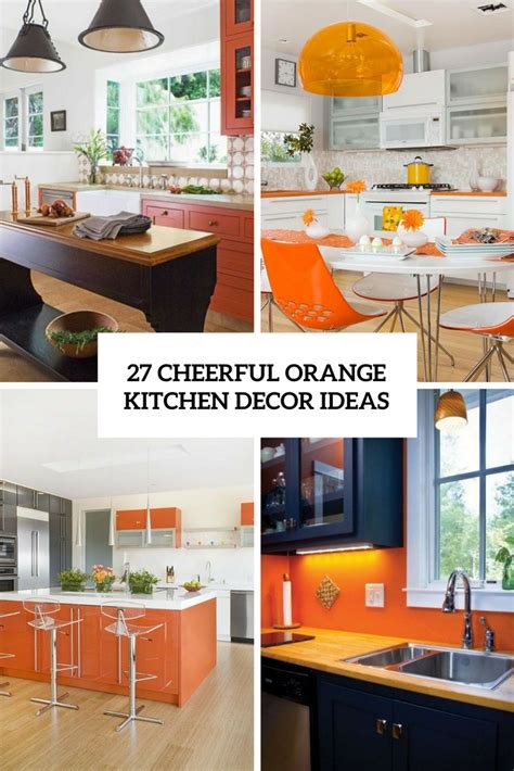 27 Cheerful Orange Kitchen Decor Ideas - DigsDigs