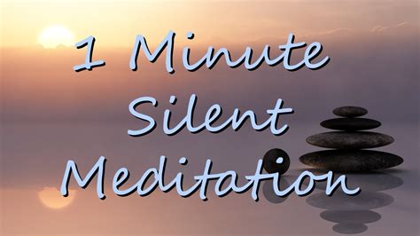 1 Minute Meditation Timer [Silent] - YouTube