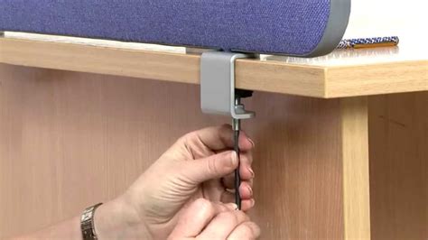 How to Fit Desk Office Screens with Clamps - YouTube