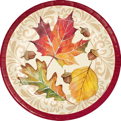 Fall Leaves Paper Plates, 24 count - Walmart.com - Walmart.com