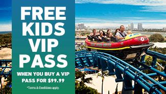 Village Roadshow Theme Parks offer for child annual passes ...