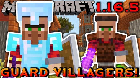 GUARD VILLAGERS MOD 1.16.5 !!! (Guard Your Villages) | Minecraft Mod Review - YouTube