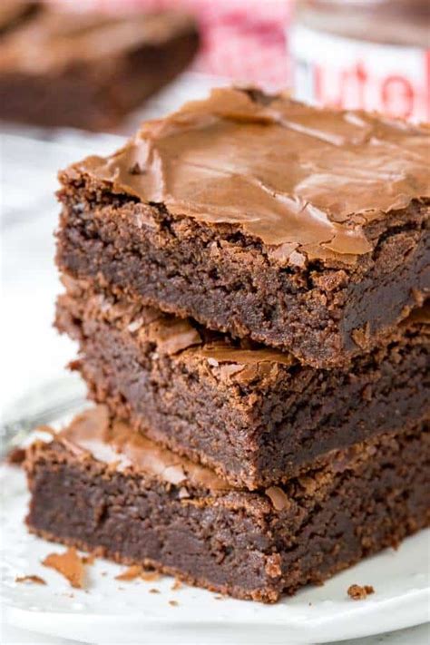 Nutella Brownies - Just so Tasty