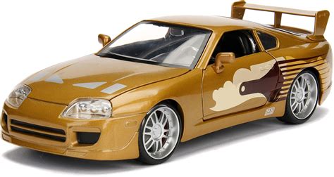 Buy Jada 2 Fast 2 Furious Slap Jack's Toyota Supra Die-Cast Collectible Toy Vehicle Car, Gold ...