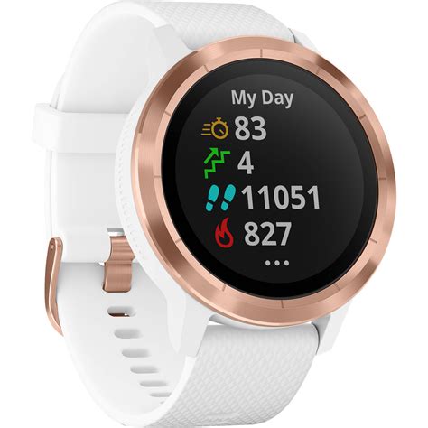 Garmin vivoactive 3 (White with Rose Gold Hardware) 010-01769-09