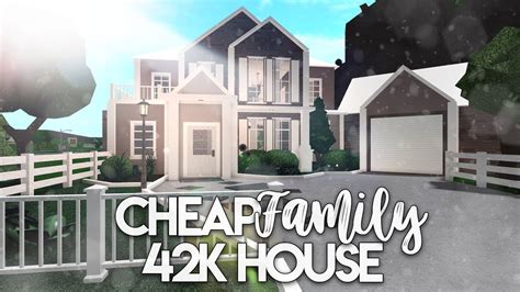 Roblox | Bloxburg: Cheap Family House | House Build - YouTube