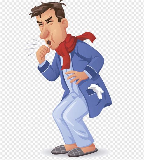 Person Coughing Clipart