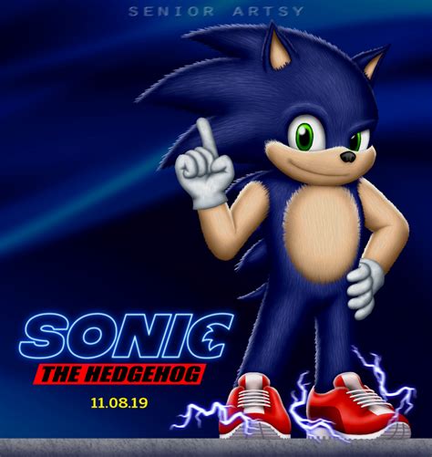 Sonic the Hedgehog - Movie Redesign by SeniorArtsy on DeviantArt