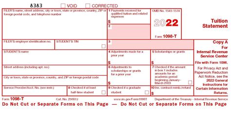 Form 1098t Printable - Printable Forms Free Online