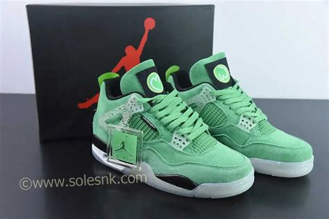 Mark Wahlberg x Air Jordan 4 Wahlburgers PE Green Custom - SoleSnk