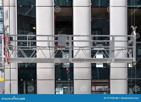 Close-up of a Metal Platform for Workers To Perform High-altitude Work ...