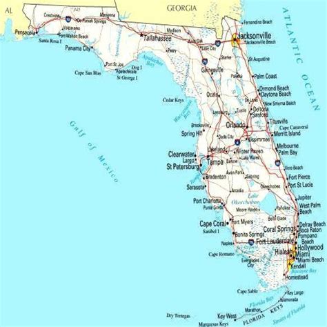 Map Of Florida Gulf Side - Printable Maps